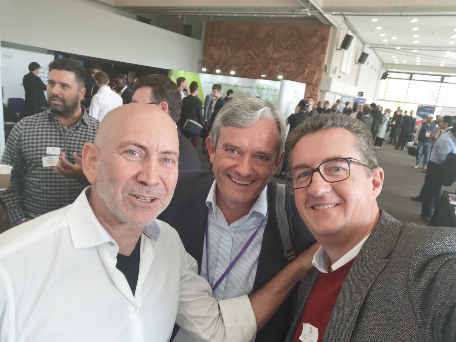 David Siegel in London with Thomas Power and Jonathan Fry
