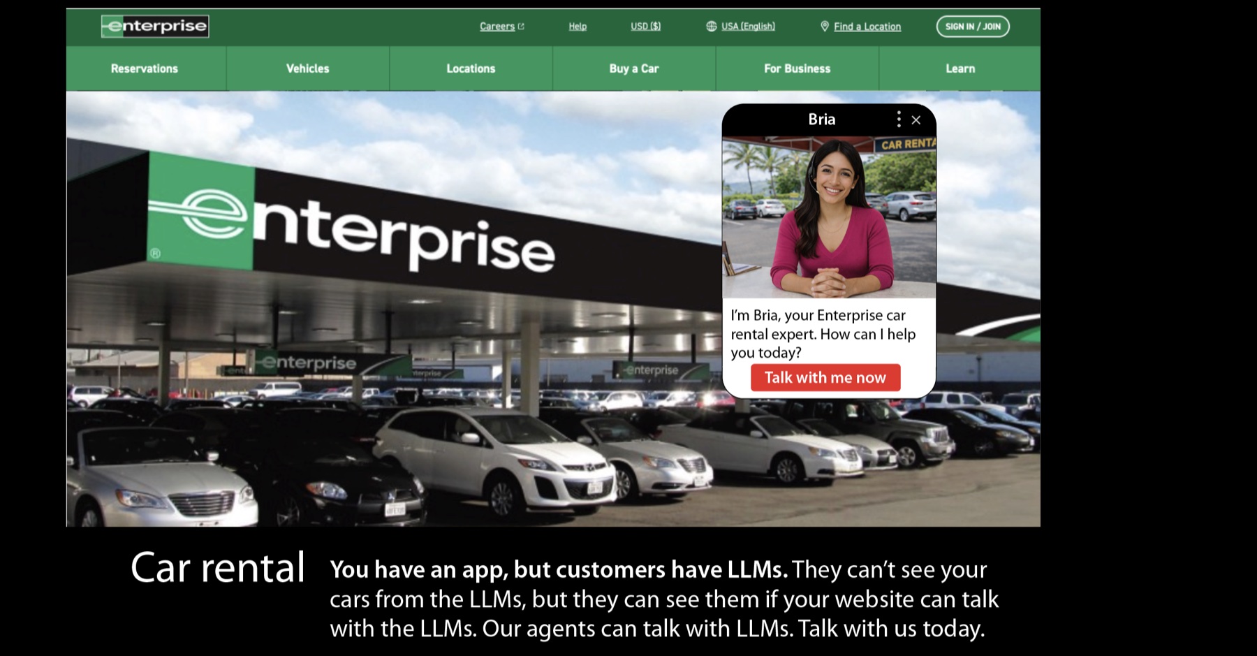 Byron on Enterprise — Car rental